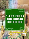 PLANT FOODS FOR HUMAN NUTRITION雜志封面